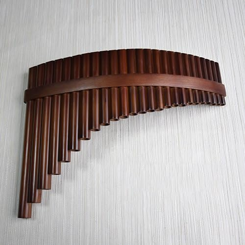 Panflöte Konzert Panflöte-Einsteigerhandbuch Panflöte Mit 25 Pfeifen C-Ton, G-Ton Holzstreifen Und Reifen Mit Rindsledertasche(G,R)