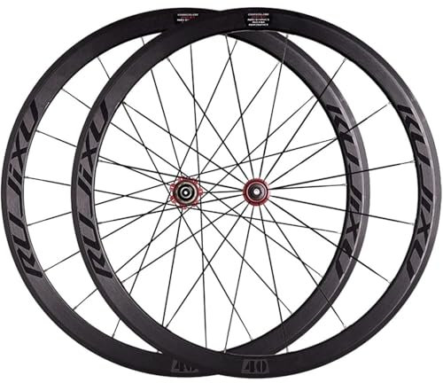 Rennrad Laufradsatz Ultraleichter Fahrrad-Radsatz Aus Aluminiumlegierung, 700C-Felge, 40 Mm Schnellspannräder, V/C-Bremse, Carbon-Nabe For 7-, 8-, 9-, 10- Und 11-Gang-Kassette, 1925 G Road Cruiser-Fah