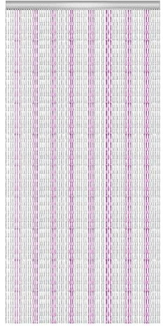 Aluminium Chain Curtain 90x214.5cm Insect Pest Control Door Screen Curtains Home Door Fly Screen Insect Bug Screen Strip Blinds String Doorways Divider Door Chain Curtain