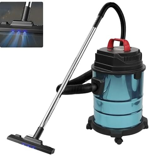2000W Wet & Dry Vacuum Cleaner | 20L Industrial Cylinder Cleaner with 18000Pa Suction, Blower & Multi-Tool Kit | Compact, Powerful & Quiet | Blue – Stainless Steel Body, Corded