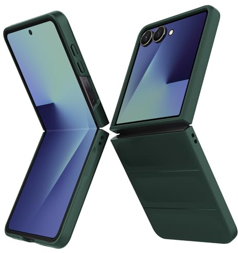 BonYonka Funda para Samsung Galaxy Z Flip 7, Funda de Silicona Resistente a Golpes y Arañazos, Verde