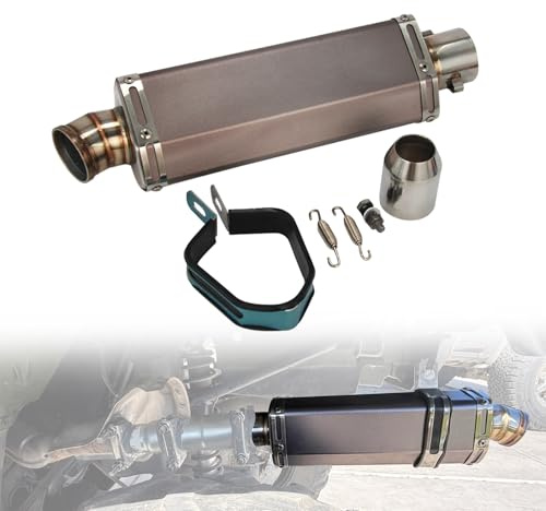 BIUGERCN Silencieux d'échappement Universel pour Raptor Wolverine Grizzly RZR for Polaris for Can-Am CFMOTO ATV UTV SSV Quad