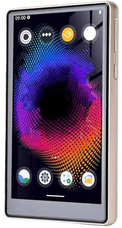 Generic Lettore MP3, Lettore MP4 Bluetooth Touchscreen da 5 Pollici con Audio HiFi e WiFi Dual Band, Music Audible Preinstallato, per Bambini e Adulti (GOLD)