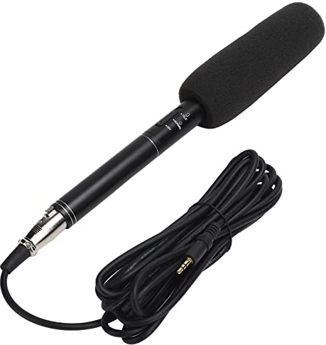 Mini Microfono di Registrazione Portatile Ad Alta sensibilità per Fotocamera, Microfono Capacitivo Direzionale per Interviste, Riunioni e Film - Metodo di Conversione 'energia ABS, (#1)