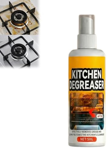 Grease Killer Spray Grill, grease cleaner, Extra Starker Fettlöser & Grillreiniger, Entfernt Eingebranntes Fett & Öl, Ready to Use – Für Gasgrill, Backofen, Herdplatte & Outdoor-BBQ (120 ml) 1 Artikel