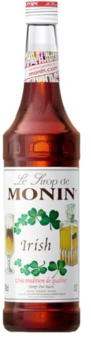 Monin Kaffee und Bar Sirup Irish (1 x 0,7l) - für klassische Kaffeespezialitäten und aromatische Cocktails - ohne Alkohol - vielseitig und intensiv