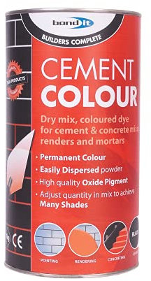 Bond-It Builders Complete BDH060BL Black Powdered Cement Dye (1 Kg) - Colours Mortar, Brick, Pointing, Render and Concrete Toner