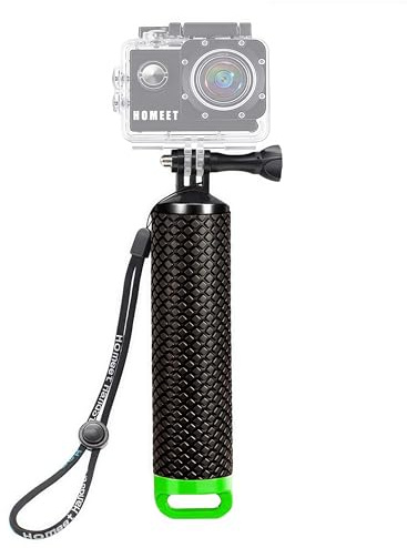 Homeet Schwimmer Handgriff Schwimmender Hand Grip Unterwasser Handstick Monopod Pole Selfie Stick Ergonomisch für Action Kameras 【Grün】