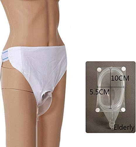 GHzzY Tragbares Urinal - Inkontinenzhose für Männer, Frauen und ältere Menschen - Tragbarer, auslaufsicherer Katheterhalter mit Urinsammelbeutel,Elderly