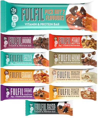 Fulfil Protein Bars - Mix Any 2 Flavours (Box of 10 Bars)