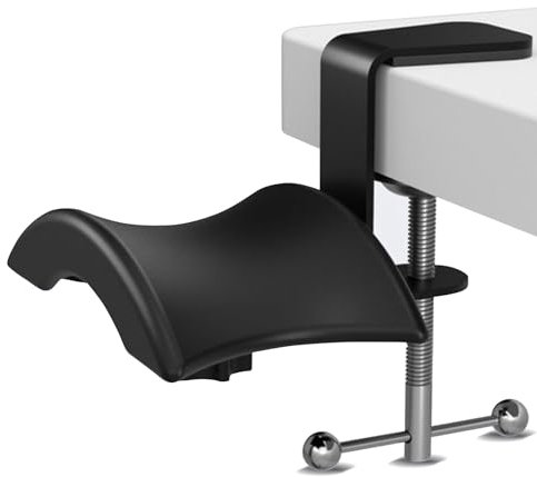SNSYGN Kopfhörerständer, Verstellbarer Headset Halterung Kopfhörer Halterung Gaming Kopfhörer Ständer Kopfhörerhalter Universal Kopfhörer Wandhalterung für PC Gaming Kopfhörer (Schwarz)