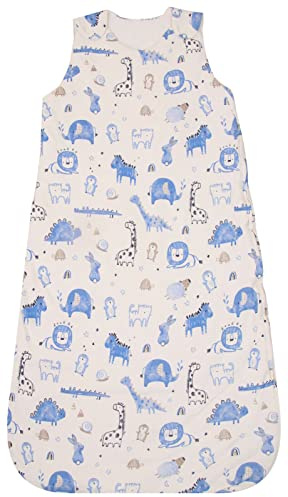 Ex UK Store Baby Winter Sleeping Bag 2.5 Tog 100% Cotton Sizes Newborn to 36 Months Boys Girls LUCKY DIP Design (BOYS 0/6M)