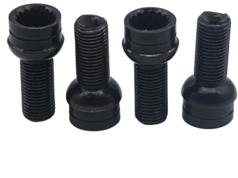 Radschrauben 8D0601139F 4 Stück Radnabenmuttern M14 X 1,5 X 27,5 Autozubehör Stahlfelgen Bolzen Schlüsselsicherung Radmuttern-Set