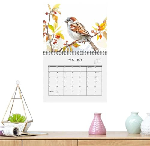 Wandkalender, Monatskalender 2025-2025 Wand-Monatskalender - Tragbare 2025-Planung, monatlich, 12 Monate, für Schlafzimmer, Wohnzimmer