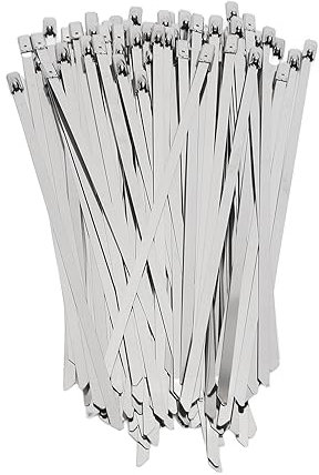 Respicefinem einfache Installation selbstsichernder Metallkabelbinder 24 0 x 12 0 cm. 0×2. 200 Stück Edelstahl-Kabelbinder 4 6 mm Breite selbstsicherndes Schlauch-Set für