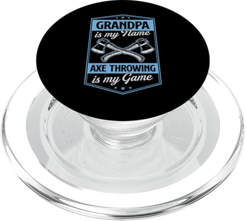 Grand-père, c'est mon nom. Le lancer de hache est mon jeu, grand-père PopSockets PopGrip pour MagSafe