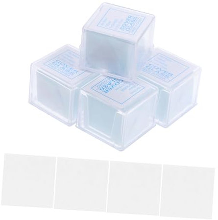 iplusmile 500stücke Quadratische Deckgläser Für Mikroskope Transparente Glasabdeckungen Und Objektträger Für Labor Und Bildung