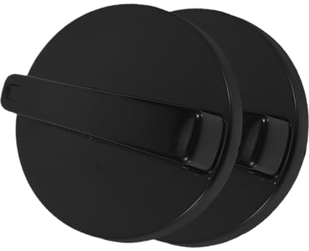 Uonlytech 2 Boutons de Commande Noirs en Plastique Résistants la Chaleur pour Cuisinière Électrique et Gaz, Accessoires Robustes de Remplacement Cuisine