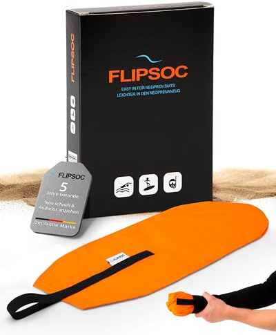 FlipSoc | Neoprenanzug mühelos anziehen | optimal für Neoprenanzug beim Kiten, Triathlon, Schwimmen, Surfen, Tauchen | Leichter & schneller anziehen | hervorragend auch für Damen & Kinder