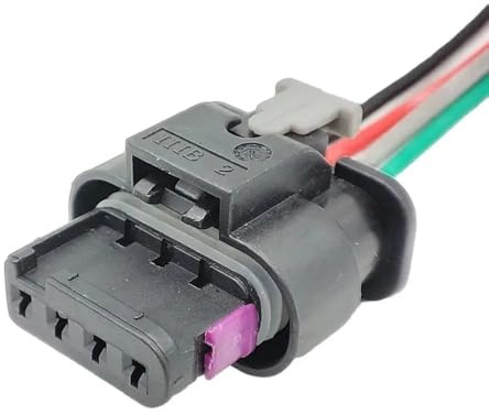 cable sensor coche 1718657-1 Conector de sensor de oxígeno y nitrógeno de presión de admisión de inyector de combustible de 4 pines Conector de temperatura del agua Pigtail