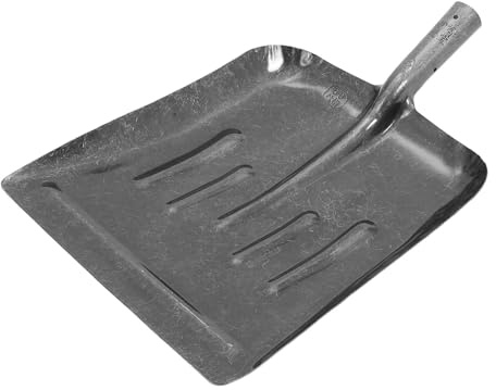 BIUDECO Pala per la Pulizia del Giardino Piatta in Acciaio al Manganese Impugnatura Ergonomica Antiscivolo Pala a Mano Multifunzionale per Esterni e Giardinaggio Utensile Resistente per