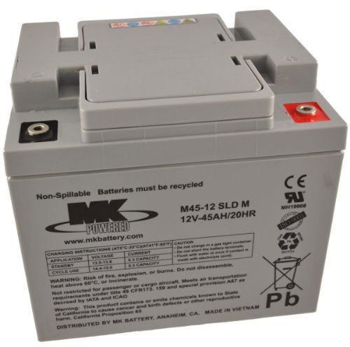 MK M45-12 SLD M 12 V 45 Ah Mk Blei-Säure-Akku AGM Scooter-Batterie, Seniorenmobil-Batterie