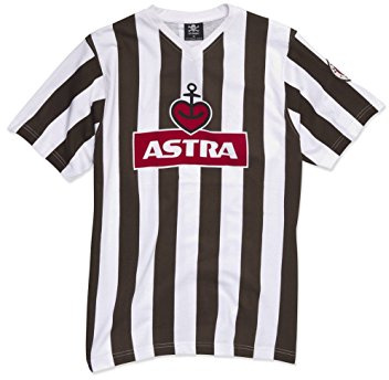 FC St. Pauli Traditions Astra T-Shirt (weiß/braun