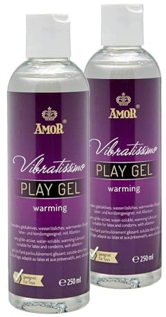 Vibratissimo Play Gel Warming 2x250 ml I Gleitmittel wär Men d I Lubricant Gel für Toys & Latexkondome geeignet