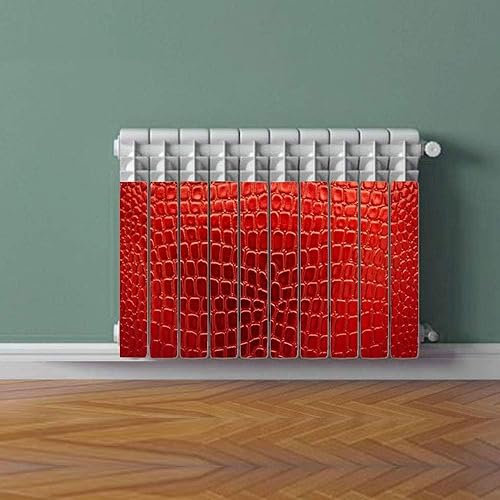 Termosifone SNAKE RED Rivestimento Adesivo Laminato Stickers Termosifone Wrapping Interior Design
