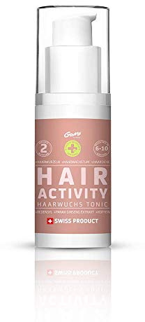 GoMo ENERGY – Hair Activity Tonic unterstützt das Haarwachstum – prämierter Wirkstoffkomplex mit 3% REDENSYL in Kombination mit Koffein, Ginseng Extrakt, Provitamim B5 & Zink – Swiss Made (150ml)