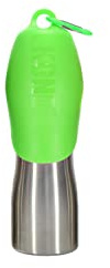 KONG H2O Edelstahl-Trinkflasche für Hunde und Haustiere, 750 ml, Grün