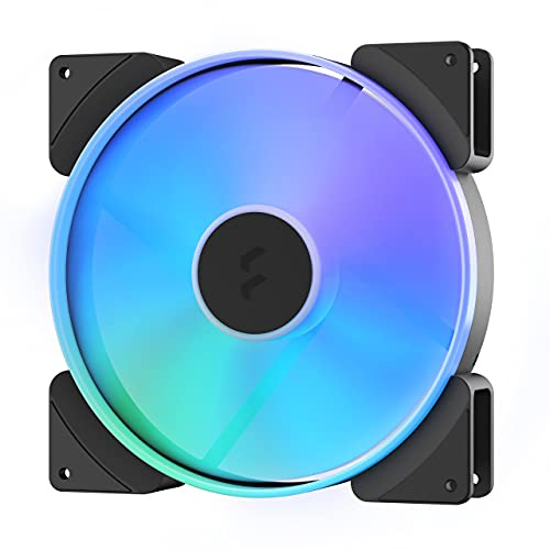 Fractal Design Prisma AL-18 - PWM 180 mm Addressable RGB LED LLS Bearing Computer Case Fan (2-Pack)
