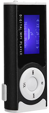 Lettore MP3, Sport Portatile Torcia MP3 Lettore Musicale Mini Back-Clip LCD Mini Schermo Lettore Multimediale Musicale(nero)