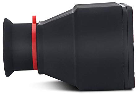 Hoodman Hoodloupe 5D Mark III Visor de Pantalla de Plástico Negro 3,2 Pulgadas LCD Visor 3X Lupa Accesorio para Cámaras DSLR sin Espejo