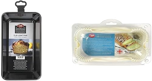 Tala Performance, 2lb Loaf Pan, Professional Gauge Carbon Steel with Eclipse Non-Stick Coating; Perfect loaf tin for Cakes and Loaves Siliconised 2LB Loaf Liners