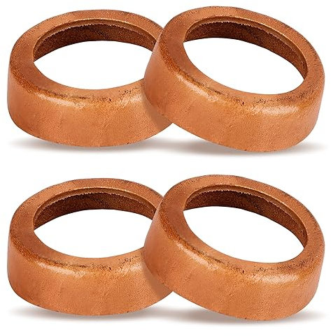 Jognee Pack of 4 Piston Sleeves for Handle Pump Garden Pump Hand Pump Type 75 Leather Sleeve Hand Pump Replacement Parts Well Pump Leather Seal Type 75