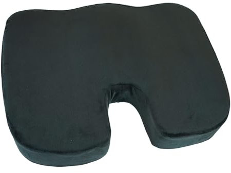 Qalpy - Cojín Coxis Lavable y Desenfundable - Este Cojin Silla Oficina Alivia en Jornadas Largas – Buen Control de la Temperatura - Superficie Antideslizante