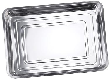 LIFKOME Placa De Parrilla Reutilizable De Acero Inoxidable Bandeja Para Platos Para Lavavajillas Para Cocinar Parrilla Usar Como Bandeja Para Hornear