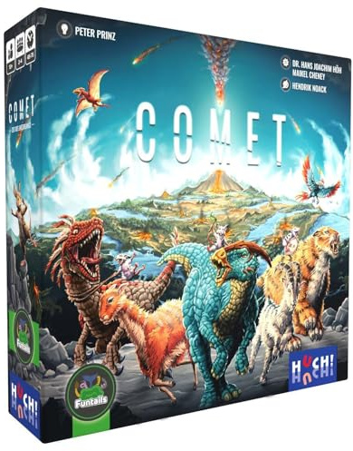 Funtails | Comet Base Game | englischsprachige Version | Competitive Engine Builder | Familienspiel | Strategiespiel