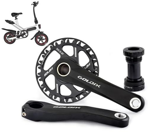 MTB-Kurbelarm-Set Vierkant-Mountainbike-Kurbelgarnitur 110 Mm, 127 Mm, 140 Mm, 150 Mm, 155 Mm, 160 Mm Cran Fahrrad Kurbel Fahrrad Ersatzteile Fahrrad Kurbelgarnitur 28T,155mm