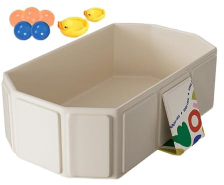 Bañera De Bebé Plegable, Bañera Grande Para Niños Pequeños, Cuenca De Ducha Portátil, Diseño Conveniente, Cómodo, 75x70x25cm, Para Hogar, Viajes, Niños, Niñas
