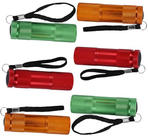 NULYLU 6piezas Linterna Led Recargable Linterna Eléctrica Para Acampar Mini De Mano Para Exteriores