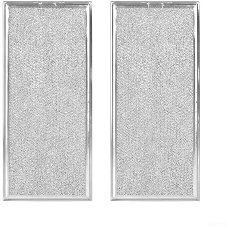 Filtro antigrasso in alluminio da forno a microonde ad alte prestazioni 2PCS per compatibilità W10208631A WB06X10596