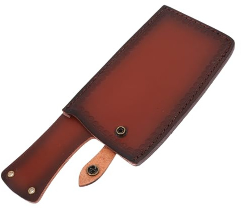 SHINEOFI Funda de Cuero Sintético para Cuchillos Soporte de Protección Colgante para Cuchillas Tamaño Compacto Cocina Funda Multiusos para Utensilios de Corte