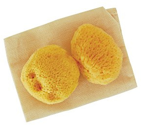 Sea Pearls- Premium Ultra Soft Reusable Sea Sponges- Small 2-Pack