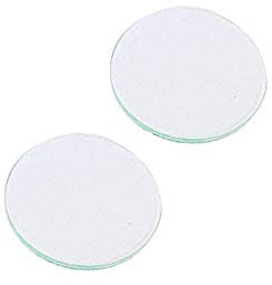 WKS Brillenglas, rund, klar, Verbundglas, Ø 50 mm, ca. 3 mm, klar, splitterfrei, 1 Paar Ersatzgläser für Arbeitsschutzbrille