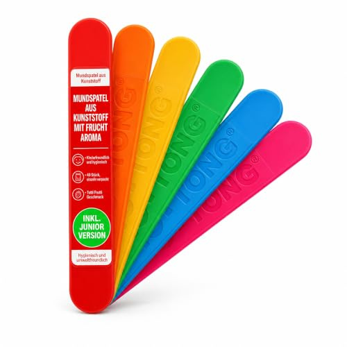 Bajalenguas de plástico con fruta Aroma 40 unidades estériles, con sabor para niños o logopedia