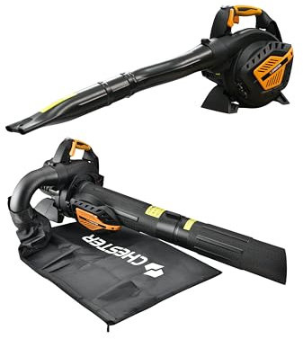 Chester 3 in 1 Motorgebläse Staubsauger-häcksler - Benzin 25,4 cc