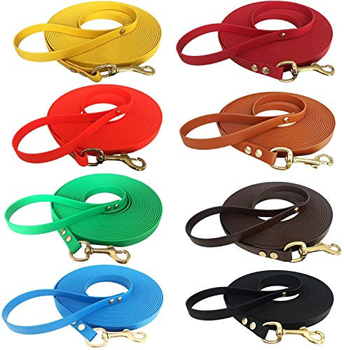 Bio-Leine sehr leichte Biothane Katzenleine - 9mm breit I 2 bis 15m - Leine mit Handschlaufe für kleine und große Katzen aus Biothane I über 20 Farben