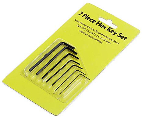 7 pz 0.7 Mm-3 Mm Mini Esagonale Hex Allen Set Chiave Cacciavite Tool Kit Buon Servizio